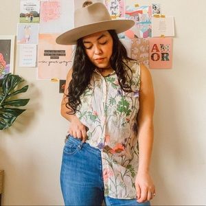Floral Button Up